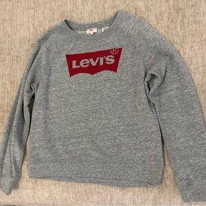 Levi's Heather Gray Sweatshirt with Red Logo